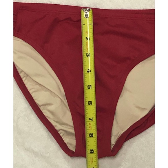 NWT Coastal Blue SZ: M Red Bandeau Bikini - Picture 9 of 9
